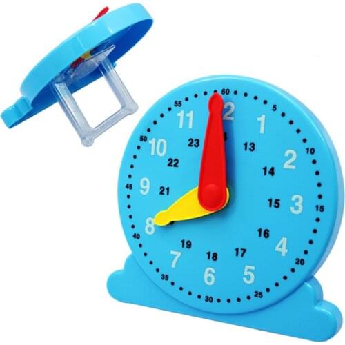 Kids Educational Alarm Clock Toy Montessori Wooden Beaded Geometry Digital Clock Puzzles Matching Clock Toy For Children