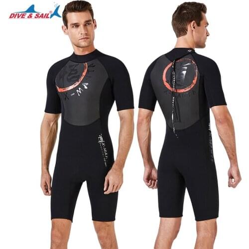 Wetsuit Men 1.5mm Neoprene Shorty Surfing Wetsuits for Women Surfing Scuba Diving Snorkeling Swimming Suit Matching Couples