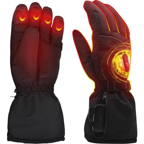 USB Hand Warmer winter Skiing Safety Constant Temperature Warm Gloves 5000mAh power bank Motorcycle Electric Heated Gloves