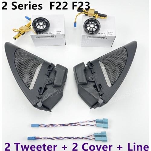 Car Front Door Tweeter Cover Speaker For BMW F22 F23 2 Series Loudspeaker Horn Modification Sticker Decoration Original Upgrade