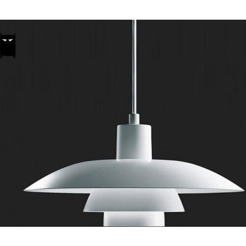 Matte White Painting Aluminum PH4/3 Flower Pendant Light Fixture Nordic Modern Suspended Ceiling Lamp Abajour Luminaria Design