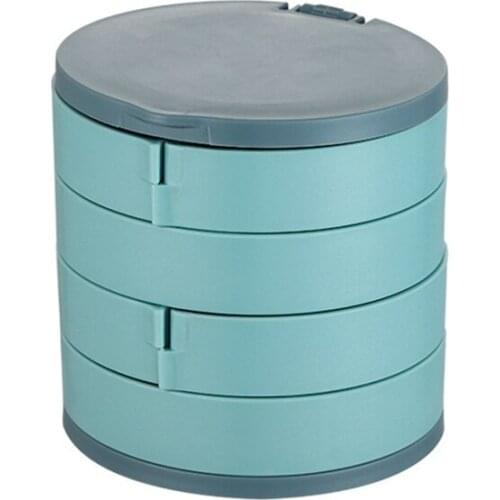 Multilayer Rotating Jewelry Box Advanced Storage Holder Earring Storage Jewelry Organizer Cosmetic Containers
