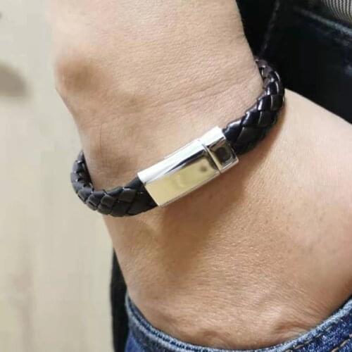 Mens leather bracelet Party Jewelry Special Gift for Birthday