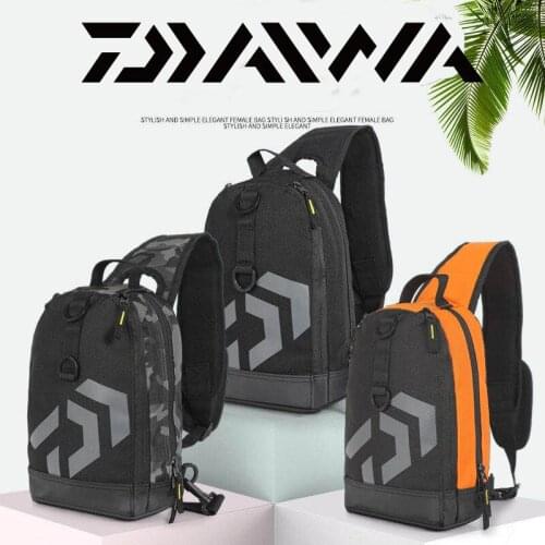 New Daiwa Men Single Shoulder Fishing Bags Waterproof Leisure Multi Function Daiwa Camouflage Backpacks Fishing Gear Kit Bags