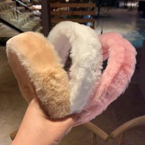 Autumn and Winter Plush Hair Bands Women Wash Face Pressure Hair Bands All-match Go Out Headband Headwear