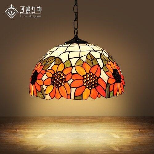 Tiffany European Style Garden Style Lighting Restaurant Bedroom Balcony Bar Single Head Lamp luminaire