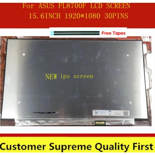 15.6'' slim LED LCD screen For ASUS FL8700F FHD 1920X1080 Matrix Laptop NT156FHM-N61 NT156FHM-N62 B156HTN06.1 not screw holes