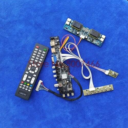 USB+VGA+AV 4CCFL digital DVB 1680*1050 LCD drive board kit fit M220EW01/M201EW02/CLAA220WA01/CLAA201WA04 LVDS 30-Pin screen
