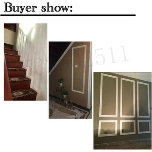 3D Waterproof Border Wall Sticker Top Corner Line Wall Edge Strip Wall Waist Line Stickers Tiles Wallpaper Border