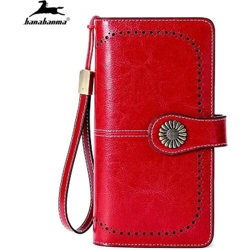 Womens Wallet Made Of Leather Holder Classic Hollow Out Female Purse Clutch Hasp Zipper Brand Wallet For Women Portfel Damski