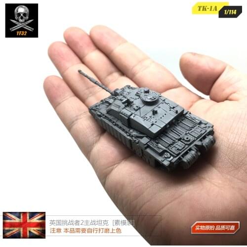1/144 British Challenger 2 main battle tank resin mini tank white mold TK-1A