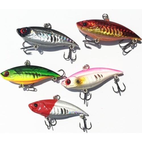 1PCS Fishing Sinking Lures Crankbait Minnow Hooks Baits Water vib lure fishing tackle fishing lure 6.5cm 11g