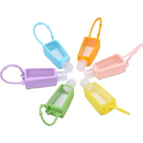 30ml Silicone Safe Gel Mini Hand Holder Travel Portable Sanitizer Disposable No Clean Detachable Cover