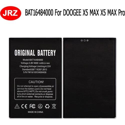 4000mAh BAT16484000 Battery For DOOGEE X5 MAX Battery Mobile Phone Replacement Battera For DOOGEE X5 MAX pro+Track code