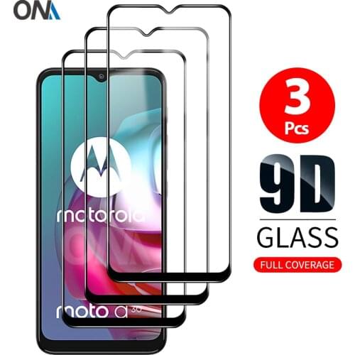 3Pcs 9D Curved Tempered Glass For Motorola Moto G30 / G10 Screen Protector For Motorola Moto G8 / G9 / G10 Power Protection Film