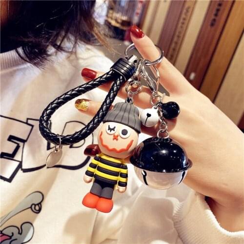 Cute Rubber Doll Key Chain 2021 Trend Popular Ins Wind Motorcycle Car Key Key Chain Men And Women Bag Backpack Ornaments