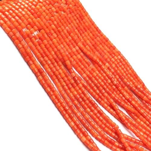 Natural Stone coral beads Column shape loose beads isolation bead for Jewelry Making DIY for bracelet necklace Accessories