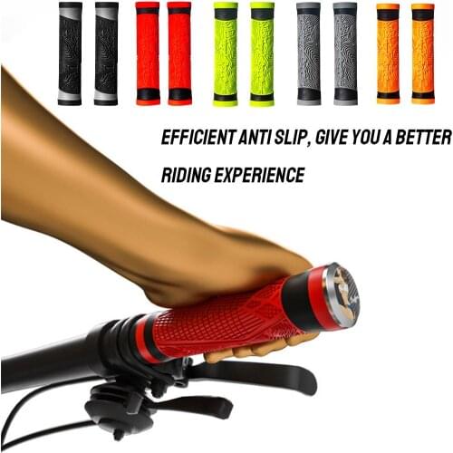 Bicycle Handlebar Cover Rubber Cycling Grip Soft Anti-slip Anti-vibration Bike Handle Bar Cover