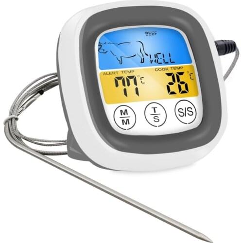 Digital Meat Kitchen Thermometer Stainless Waterproof Meat Temperature Probe Oven Cooking BBQ Temperature Meter