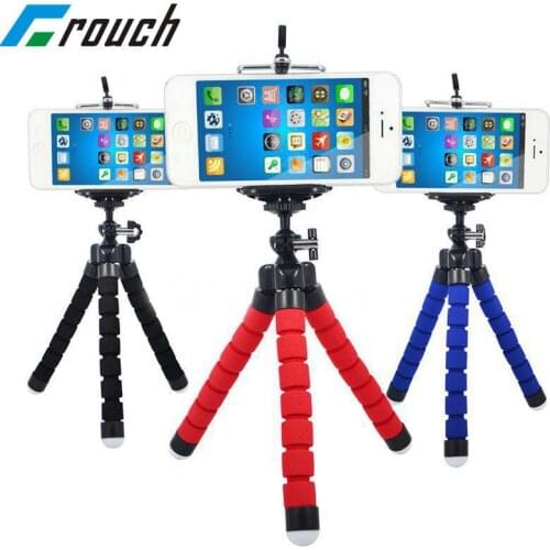 Crouch Phone holder Tripods tripod for phone Mobile camera holder Flexible Octopus Bracket For iPhone Xiaomi Samsung Clip Holder