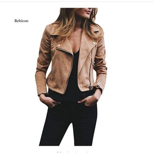 Women Plus Size Jacket Mult Color Long Sleeve Casual Short Jacket Coat Women Zipper Ladies Basic Street Overcoat