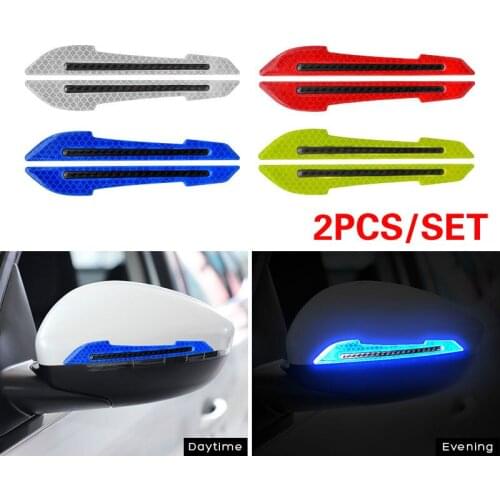 Wheel brow bumper sticker reflective warning tape bumper sticker door scratchproof sticker glue rearview mirror bumper stickers