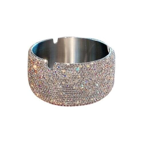 Desktop Indoor Ashtray Kit Stainless Smoking Boyfriend Smoke Accesoires Portable Ceniceros Creativos Decorative Tray EA6YHG