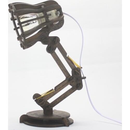 OC library wood table lamp Pixar creative lamp LED eye wooden decorative lamp bedroom bedside lamp for study