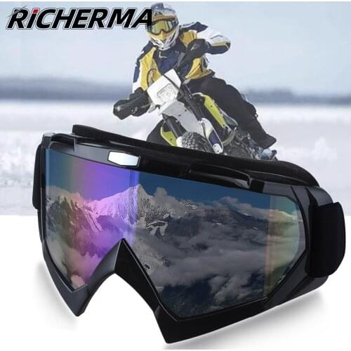 Winter Motocross Glasses Anti-UV Motorcycle Goggles Sunglasses Women Men Dirt Bike Off Road Motorbike Moto Motos Ski Snowmobile