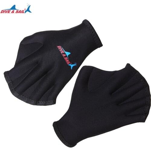 Swimming Gloves Diving Hand Flippers Training Finger Webbed Gloves Flying Fish Webbed Swimmer Training Diving Accessories