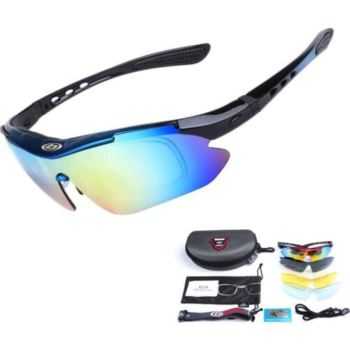 Polarized Cycling Sun Glasses Bike Bicycle Eyewear Men Women Outdoor Sport MTB Sunglasses Goggles 5 Lens For Camping Hiking