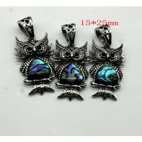 Clearance Vintage Bohemian Cute Owl Necklace Animal Colored Abalone Shell Pendant Original Necklace Fashion Boho Jewelry