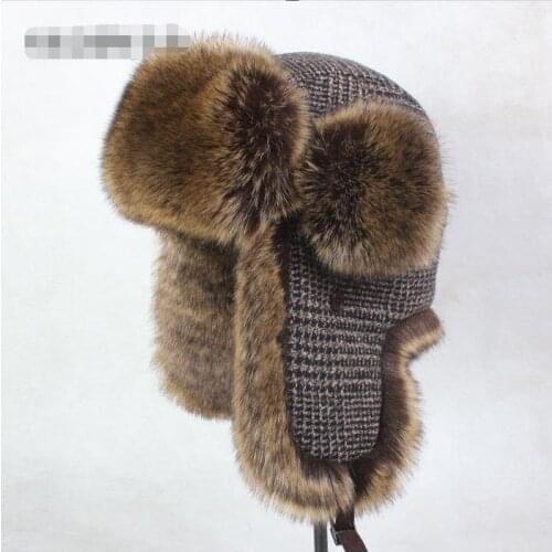 Super warm!winter men women Korean style trend lei feng cap winter skiing cap ear flight winter Imitation fox hair hat TB3736