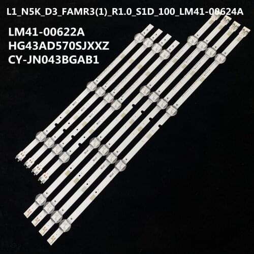 LED 43 inches backlight bar L1_N5K_D3_FAMR3(1)_R1.0_S1D_100_LM41-00624A E306084 LM41-00622A HG43AD570SJXXZ CY-JN043BGAB1