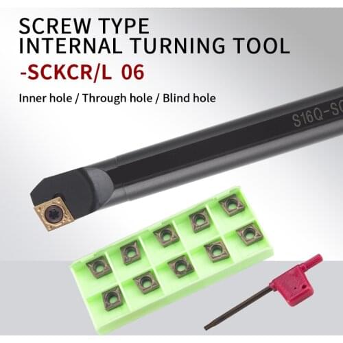 -SCKCR Turning Tool S07K/S08K/S10K/S16Q-SCKCR06 Internal Lathe Boring Bar Tools For CCMT06 Turning Carbide Inserts