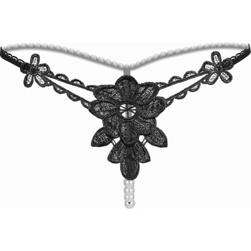 Women sexy lingerie Flirty Erotic panties Open Porn transparent underwear cheeky Couple sex wear Cute G-string with pearl