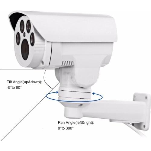 5MP 10X Optical Zoom AHD MINI PTZ Camera CCTV Camera 50M IR Waterproof Security Bullet Camera with UTC RS485