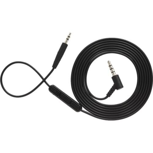 3.5mm to 2.5mm Audio Cable line control with microphone for BOSE OE2 Headset with Mic Volume Control Headphones Cord Line