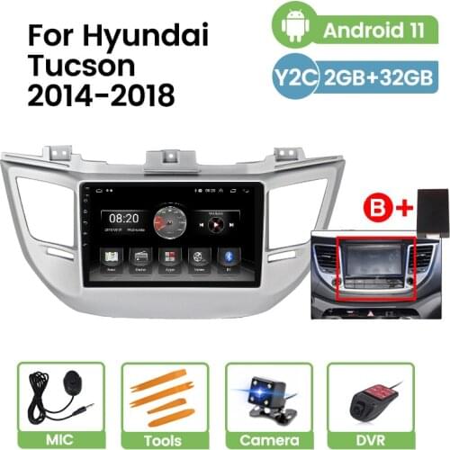 Android 11 GPS Car Radio Player For Hyundai Tucson IX35 2014 2015-2018 HD 1024*600 Auto Multimedia Video WiFi Navigation Carplay