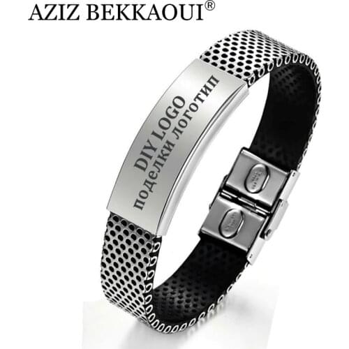 AZIZ BEKKAOUI Engraved Bracelets