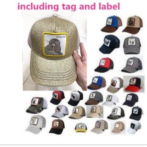 Goorin wolf Baseball Cap Animal Embroidery Anime Cute Embroidery Summer Mesh Mens Ms. Outdoor Sunshade Truck Driver hats-d