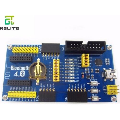 BLE4.0 Bluetooth NRF51822 Module 2.4G Wireless Communication Module Mother Board Expansion Development Board Kit