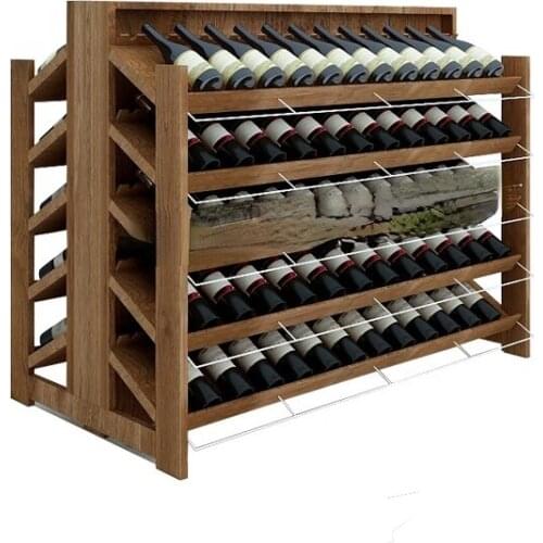 Wood Display Shelf Storage Red Wine Rack for Store