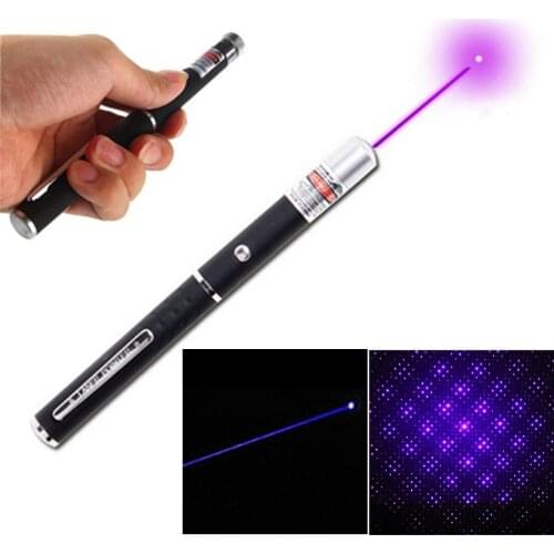For Presentation New Lightweight Purple Light Laser Pointer Pen With Star Cap Head Kaleidoscopic Aluminum Hunting Optics Lasers