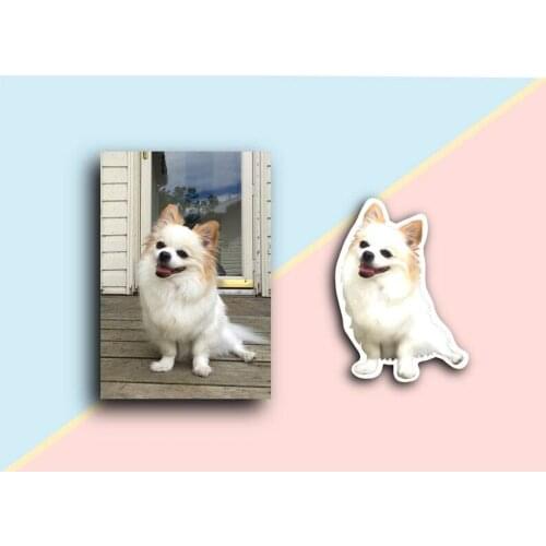 Custom Pet Stickers Personalized Dog Face Vinyl DieCut Stickers for Pet Love Car Watter Bottle Hydro Flask Decals Dropship