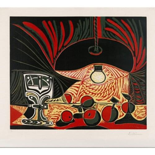 Oil Painting Canvas Printings Picasso Lamp Abstract Painting Famous Wall Art Picture for Living Room Home Decor BJS19