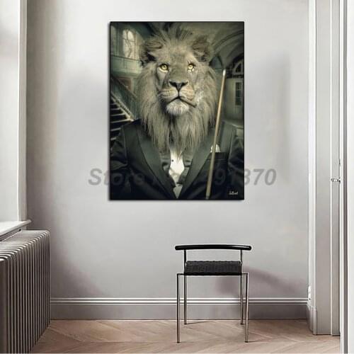 Sylvain Binet Canvas Bad Lion-dreux Fictional Character Painting Print Poster Wall Art Picture For Living Room Home Decoration