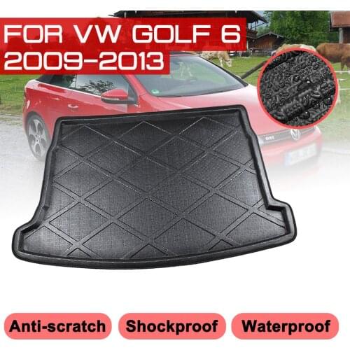 Carpet For VW Golf 6 2009-2013 Car Floor Mat Rear Trunk Anti-mud Cover