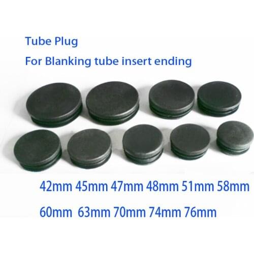 50 58 63 70 74 76mm round tube cap blanking Pipe inserting end,table feet cap plug,furniture feet pads