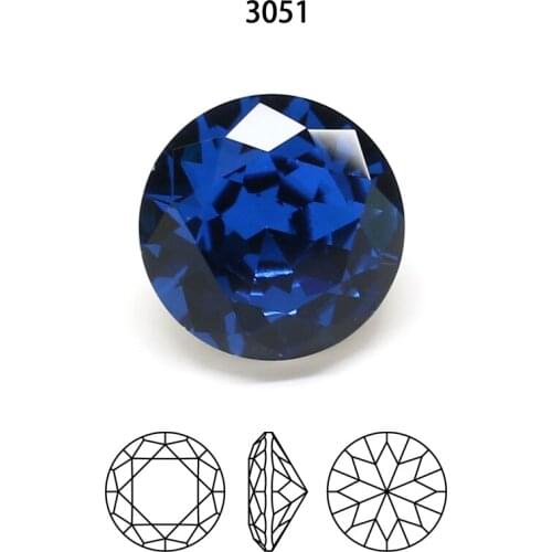 Round Crystals K9 Glass Rhinestones and crystal Applique Fancy Stones strass rhinestone nail for clothes Garment Decoration